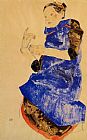 Famous Blue Paintings - Girl in a Blue Apron